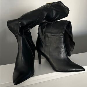 Calvin Klein Black Heeled Boots